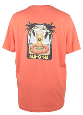 Tommy Bahama Men's Ale-O-Ha Short Sleeve Graphic T-Shirts Mango Small